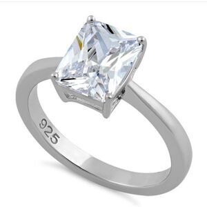 🔥Sterling silver CZ ring🔥